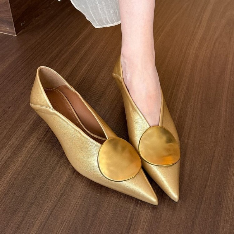 2025年春夏 ポインテッドトゥ スリッポン レディース フ - Sandals のレビューと価格
