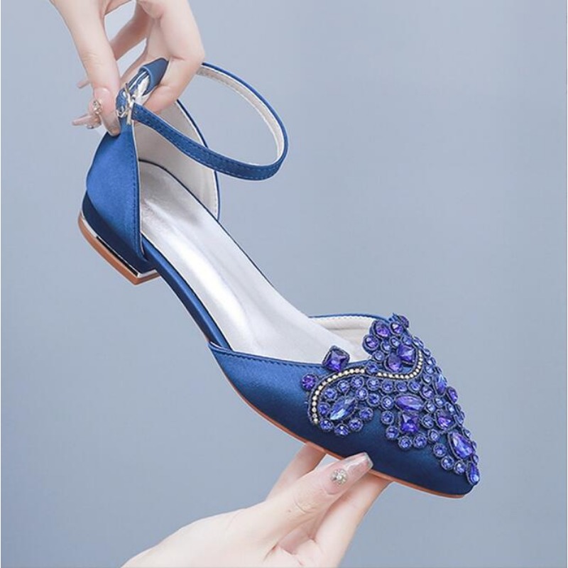 2cmフラットヒールポインテッドホローサンダルレディースロー - Sandals のレビューと価格